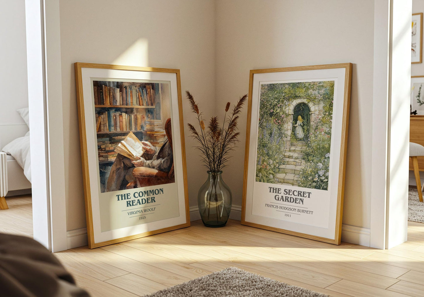 The Common Reader book cover print on bookshelf – Virginia Woolf fan gift