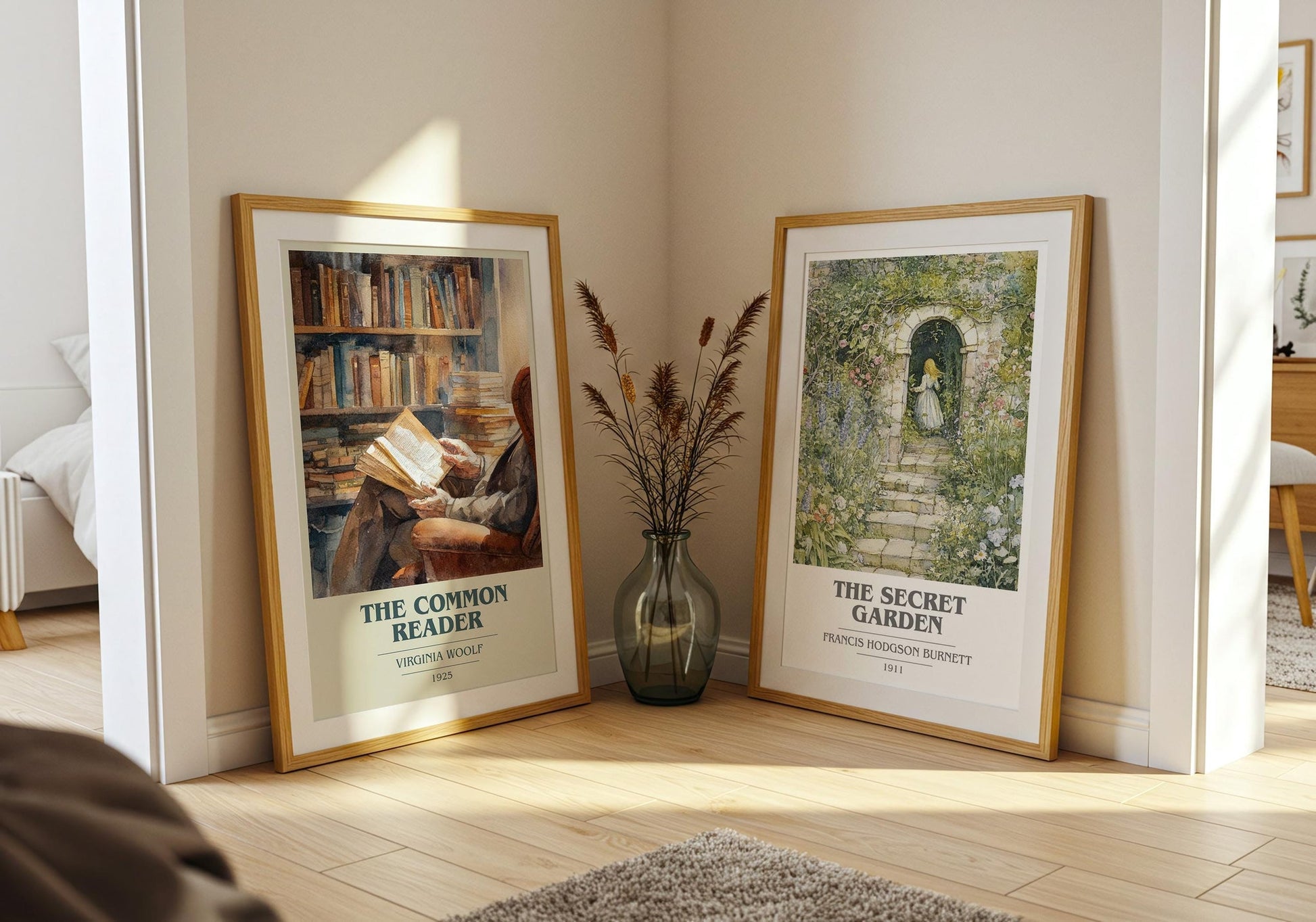 The Common Reader book cover print on bookshelf – Virginia Woolf fan gift