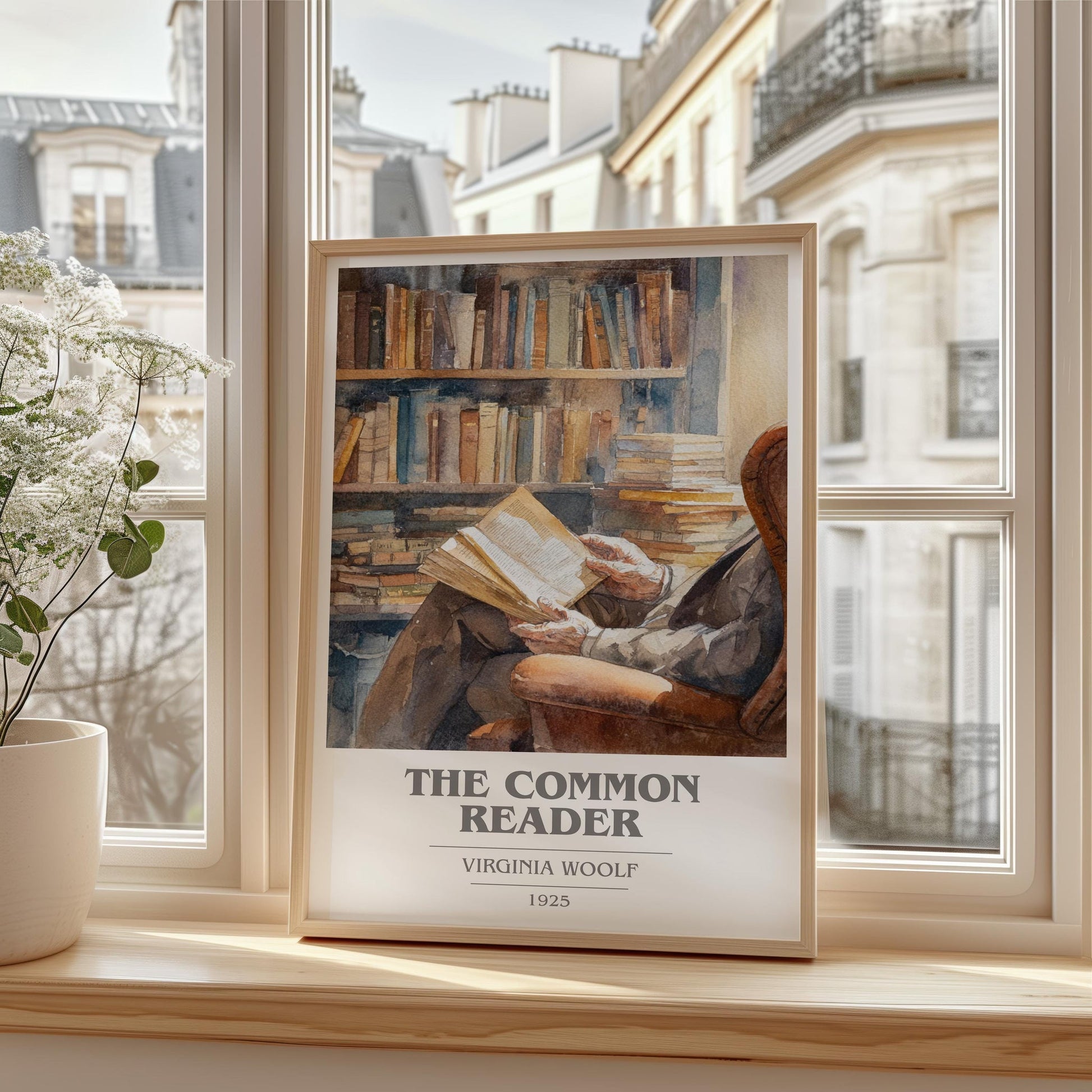 The Common Reader book cover poster colour and style options – Virginia Woolf book art