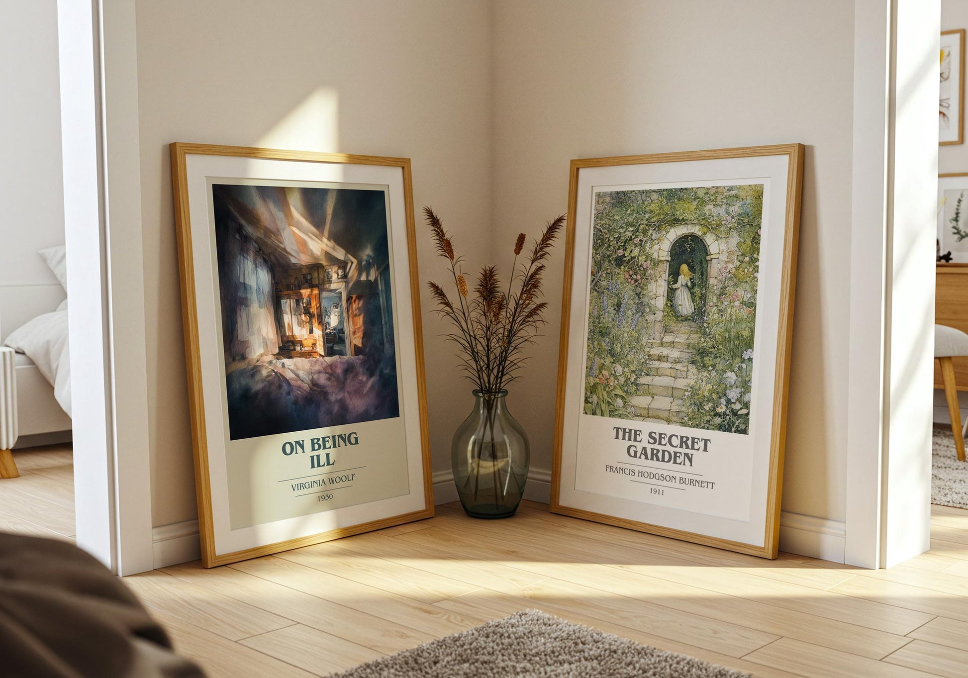 On Being Ill book poster packaging – museum-quality print rolled in protective tube