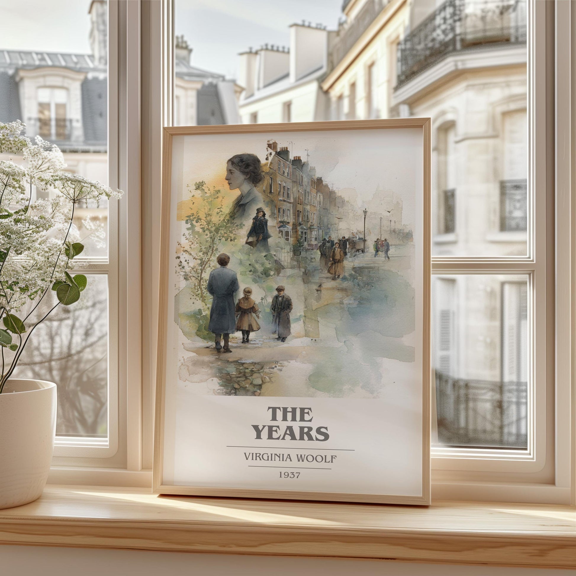The Years book cover book poster framed on wall – non fiction wall art