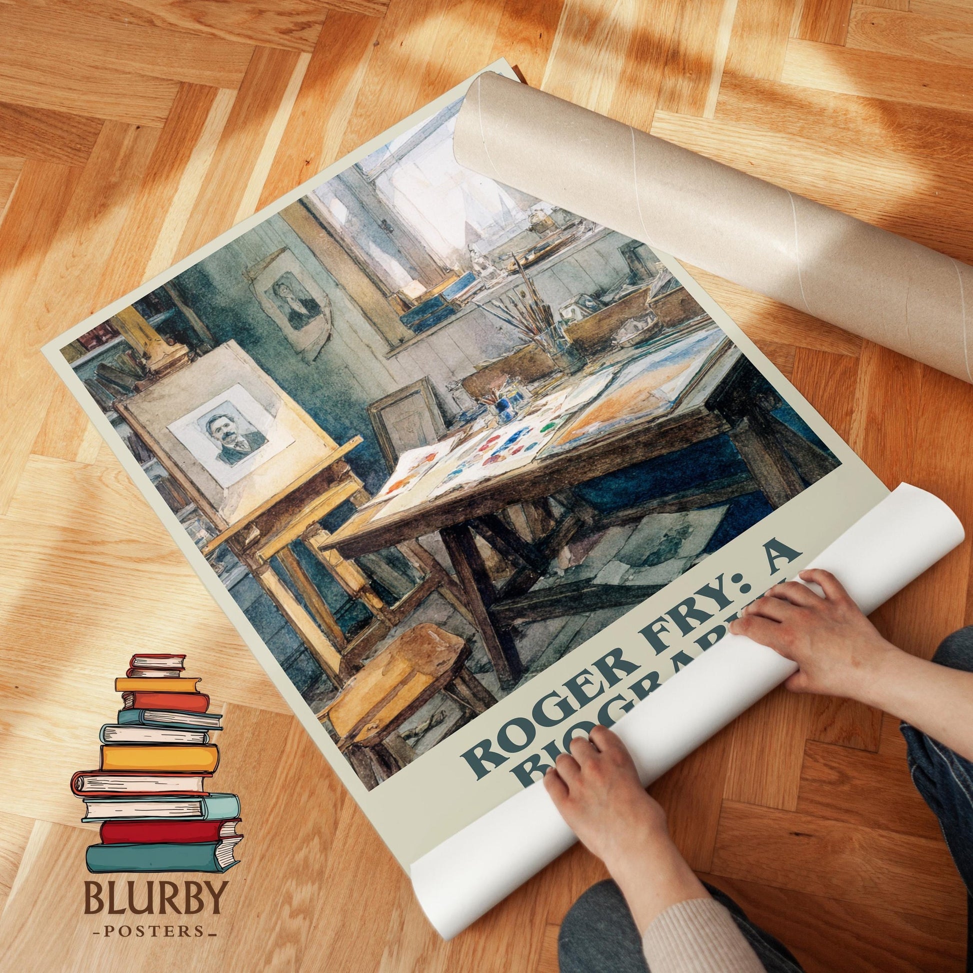 Roger Fry: A Biography book cover poster paired in gallery wall – literary art prints