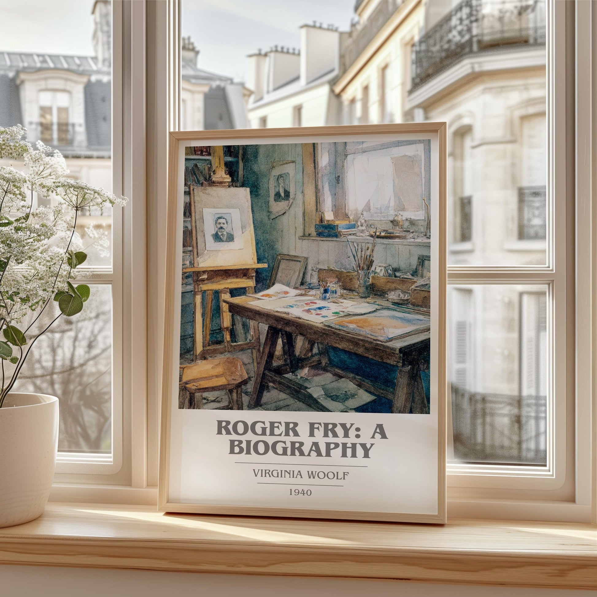 Roger Fry: A Biography book cover poster colour and style options – Virginia Woolf book art