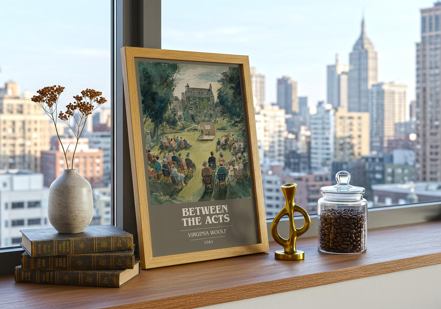 Between the Acts book cover book poster framed on wall – non fiction wall art