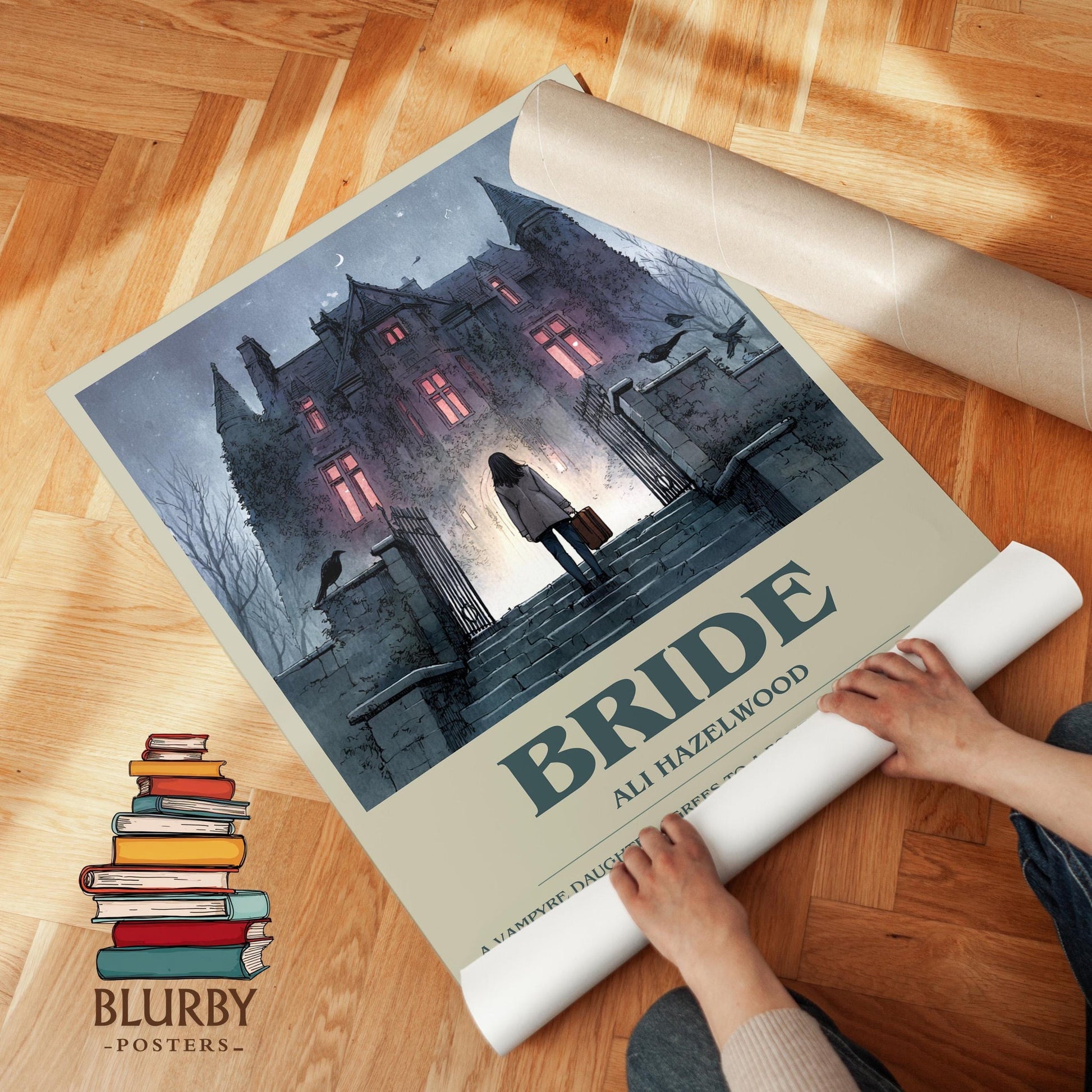 Bride book poster packaging – museum-quality print rolled in protective tube