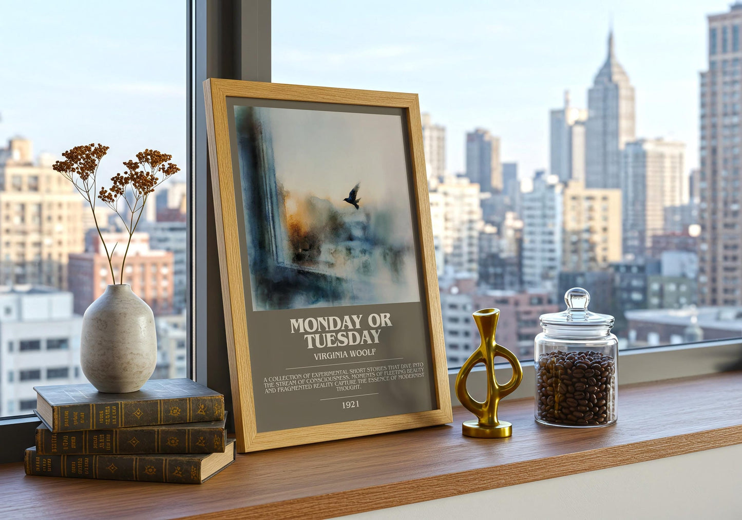 Monday Or Tuesday bookish book poster framed on wall – classic literature wall art