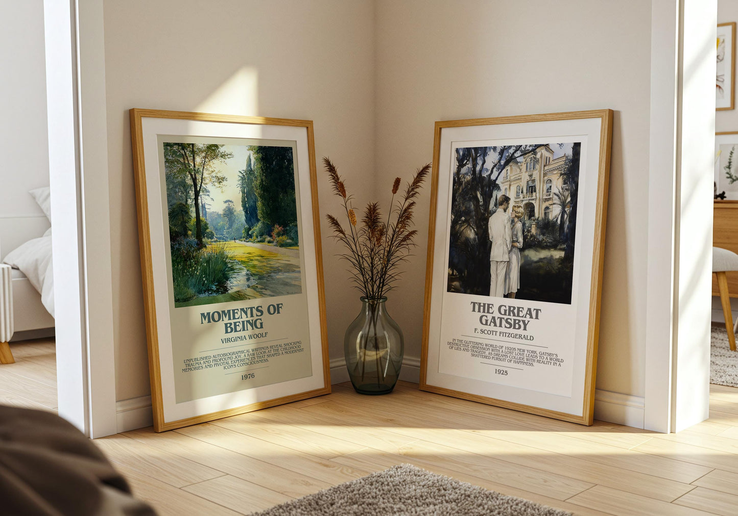 Moments of Being by Virginia Woolf | Book Poster | Literary Art Gift For Book Lover | Novel Inspired Wall Art