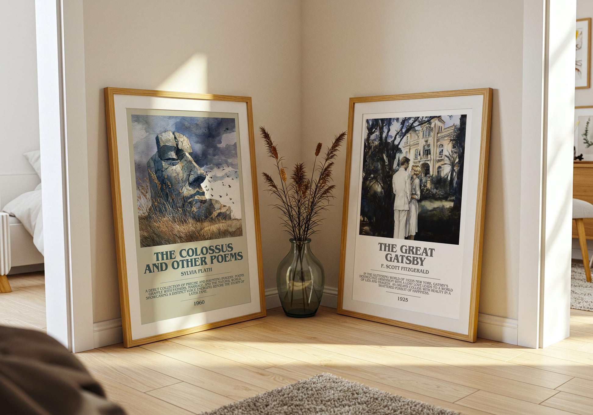 The Colossus and Other Poems by Sylvia Plath | Book Poster | Literary Art Gift For Book Lover | Novel Inspired Wall Art