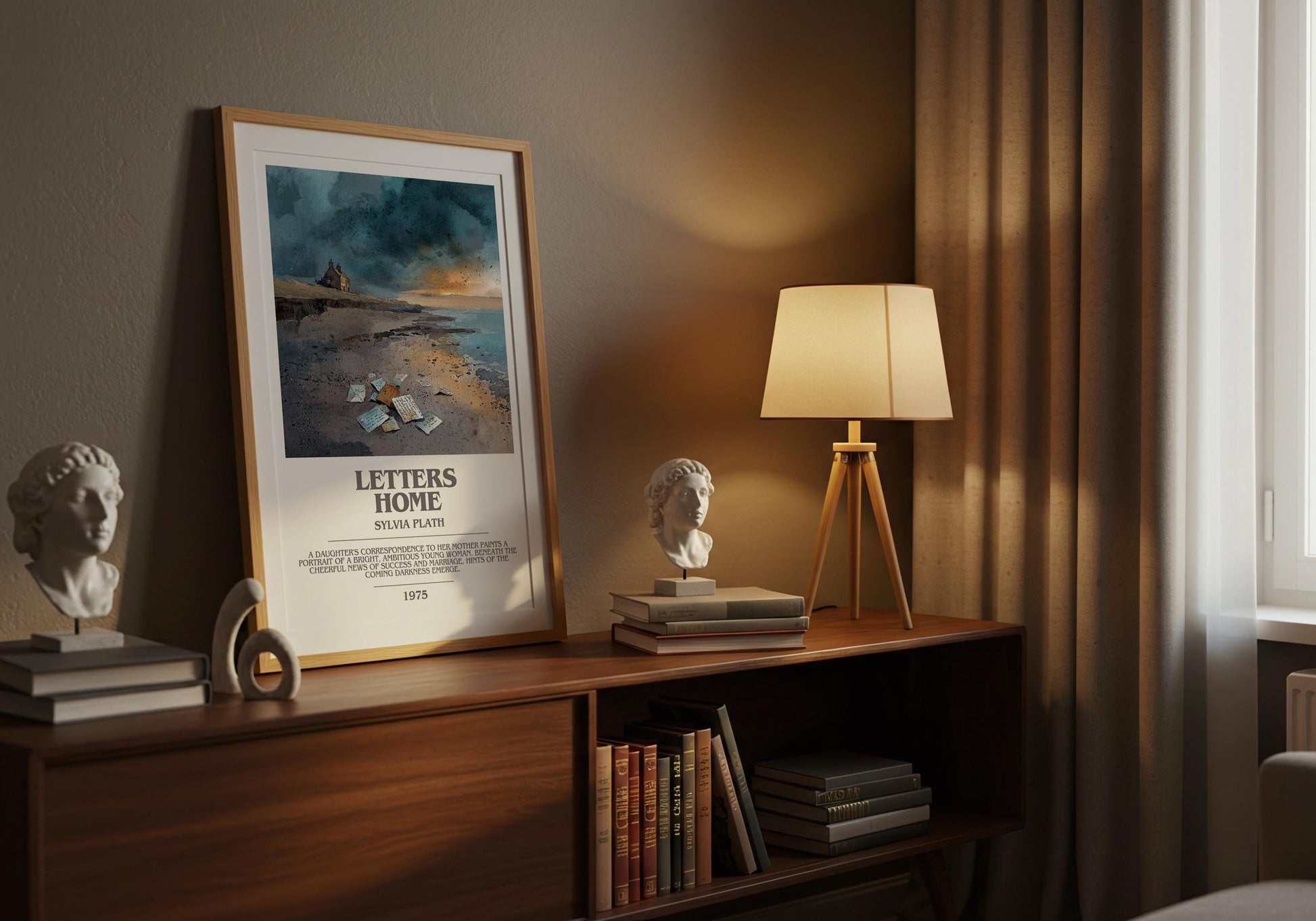 Letters Home by Sylvia Plath | Book Poster | Literary Art Gift For Book Lover | Novel Inspired Wall Art | Free Delivery