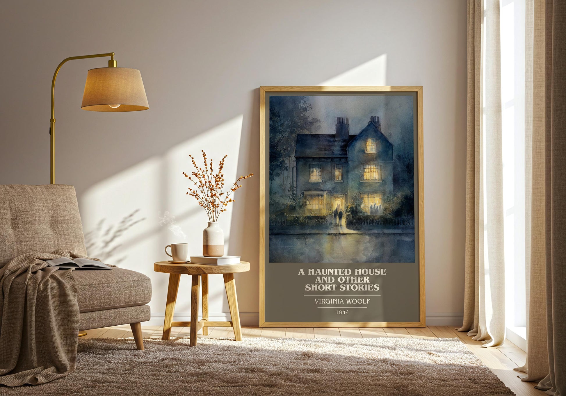 A Haunted House and Other Short Stories by Virginia Woolf | Book Poster | Literary Art Gift For Book Lover | Novel Inspired Wall Art