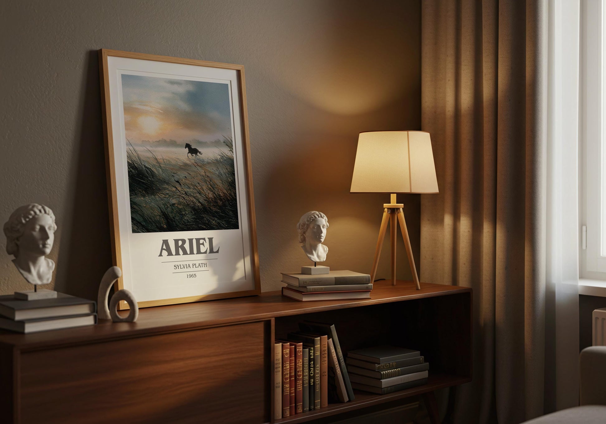 Ariel by Sylvia Plath | Book Poster | Literary Art Gift For Book Lover | Novel Inspired Wall Art | Free Delivery