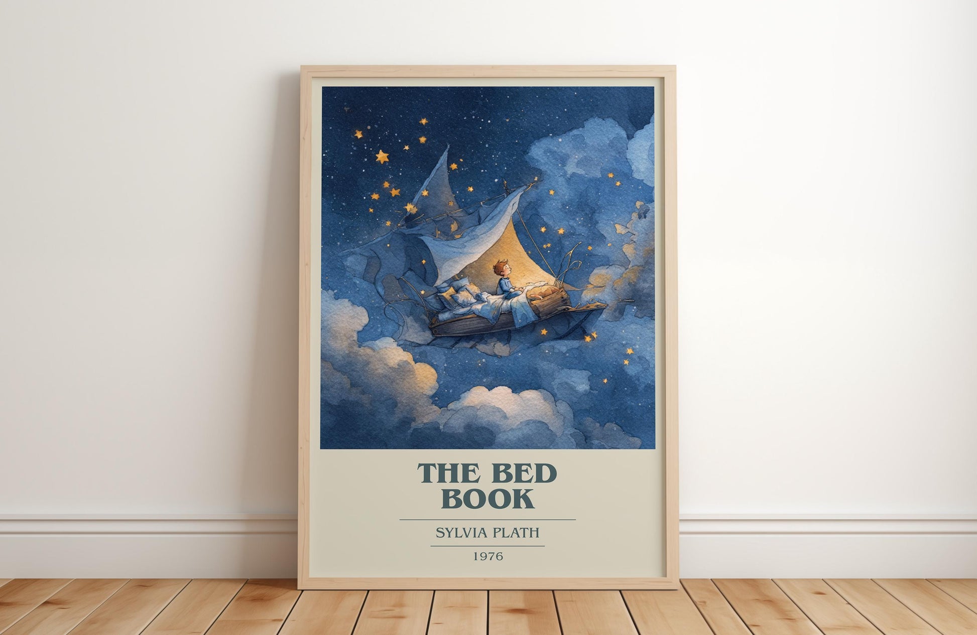 The Bed Book by Sylvia Plath | Book Poster | Literary Art Gift For Book Lover | Novel Inspired Wall Art | Free Delivery