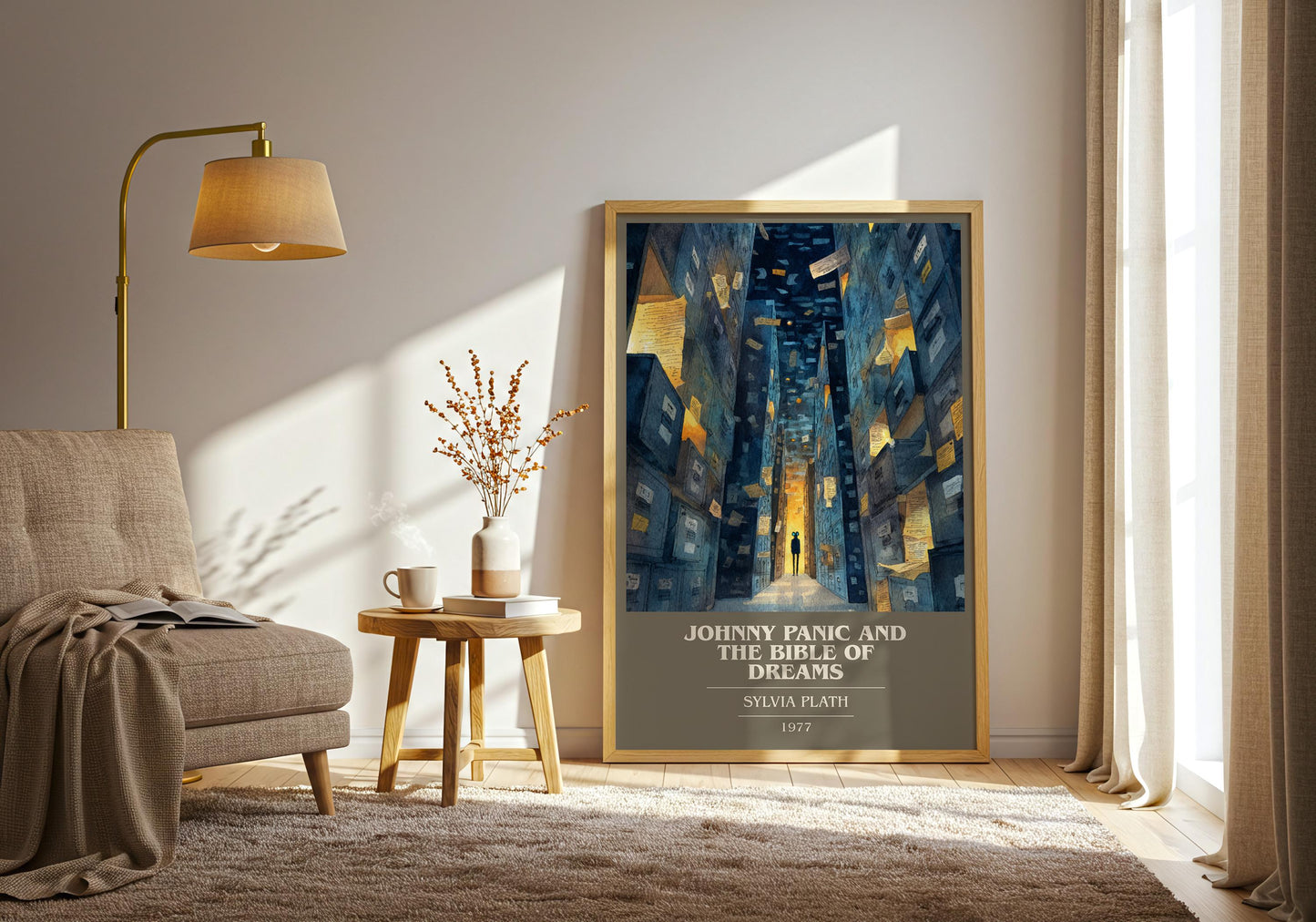 Johnny Panic and the Bible of Dreams by Sylvia Plath | Book Poster | Literary Art Gift For Book Lover | Novel Inspired Wall Art
