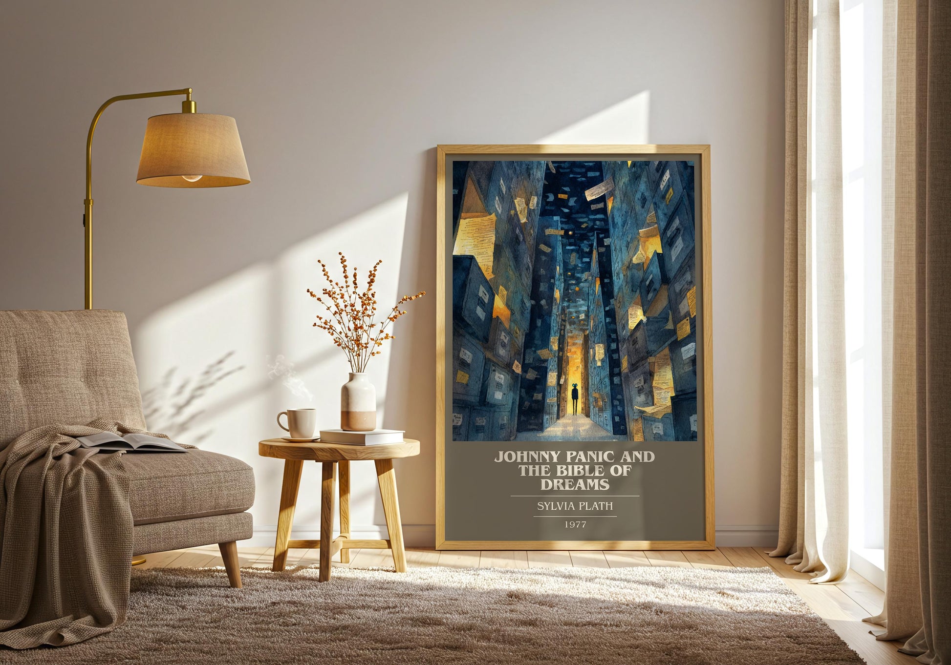 Johnny Panic and the Bible of Dreams by Sylvia Plath | Book Poster | Literary Art Gift For Book Lover | Novel Inspired Wall Art
