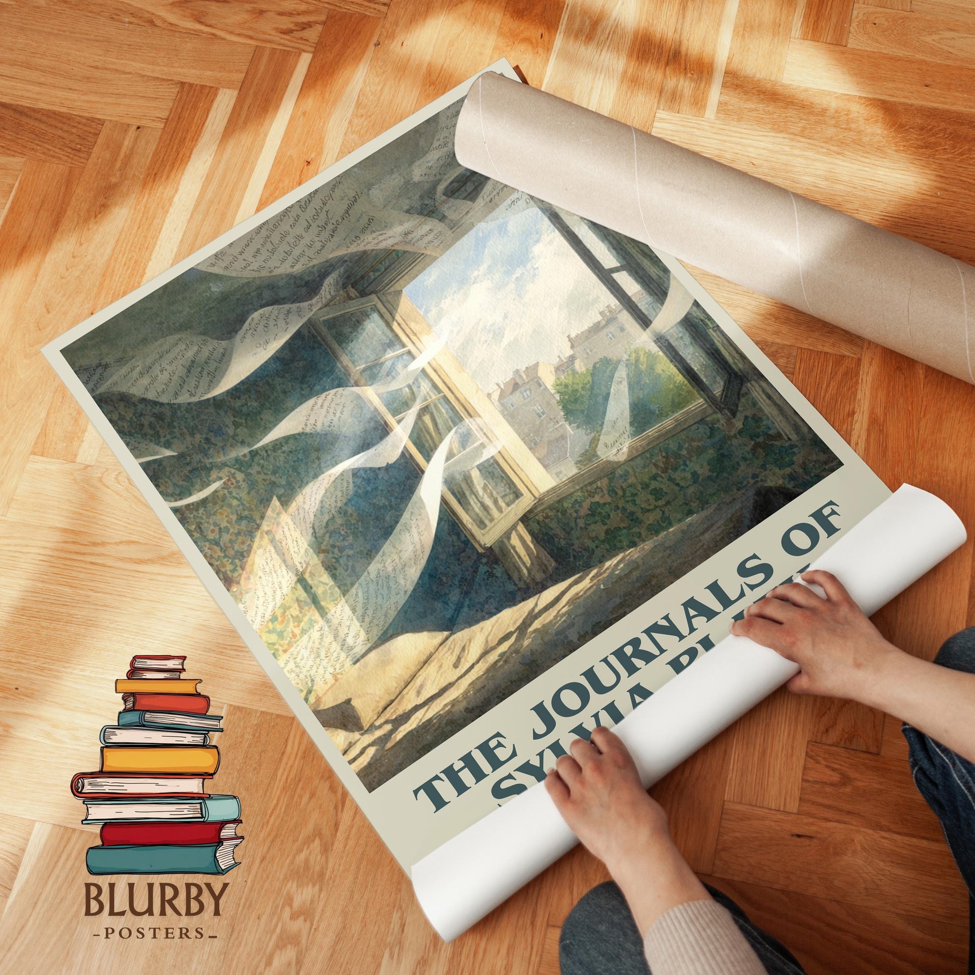 The Journals of Sylvia Plath by Sylvia Plath | Book Poster | Literary Art Gift For Book Lover | Novel Inspired Wall Art | Free Delivery