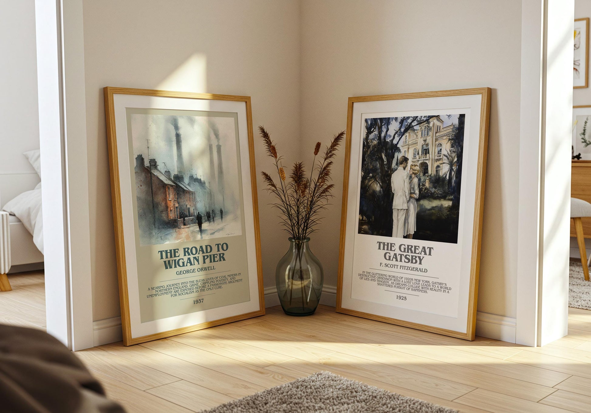 The Road to Wigan Pier by George Orwell | Book Poster | Literary Art Gift For Book Lover | Novel Inspired Wall Art | Free Delivery