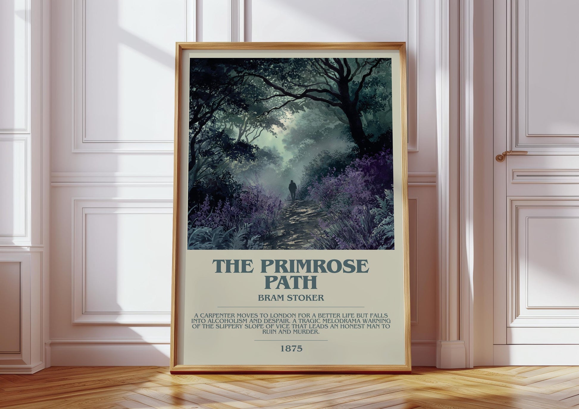 The Primrose Path by Bram Stoker | Book Poster | Literary Art Gift For Book Lover | Novel Inspired Wall Art | Free Deliver