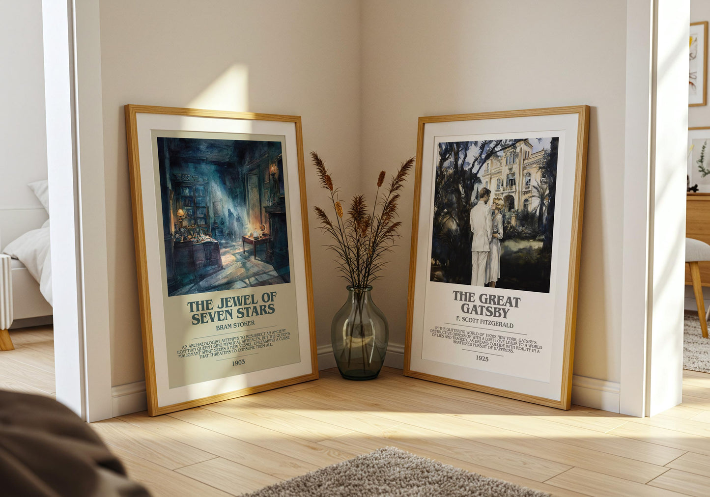 The Jewel of Seven Stars by Bram Stoker | Book Poster | Literary Art Gift For Book Lover | Novel Inspired Wall Art | Free Delivery