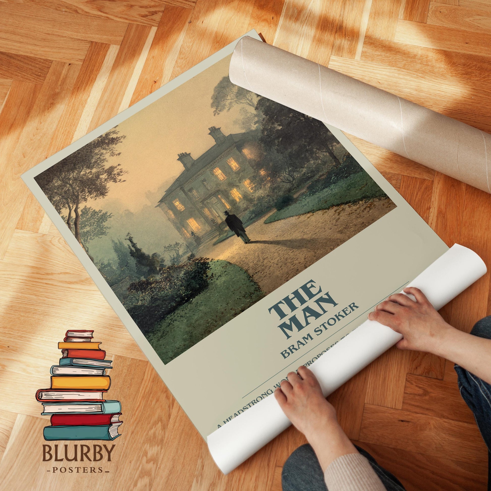 The Man by Bram Stoker | Book Poster | Literary Art Gift For Book Lover | Novel Inspired Wall Art | Free Delivery