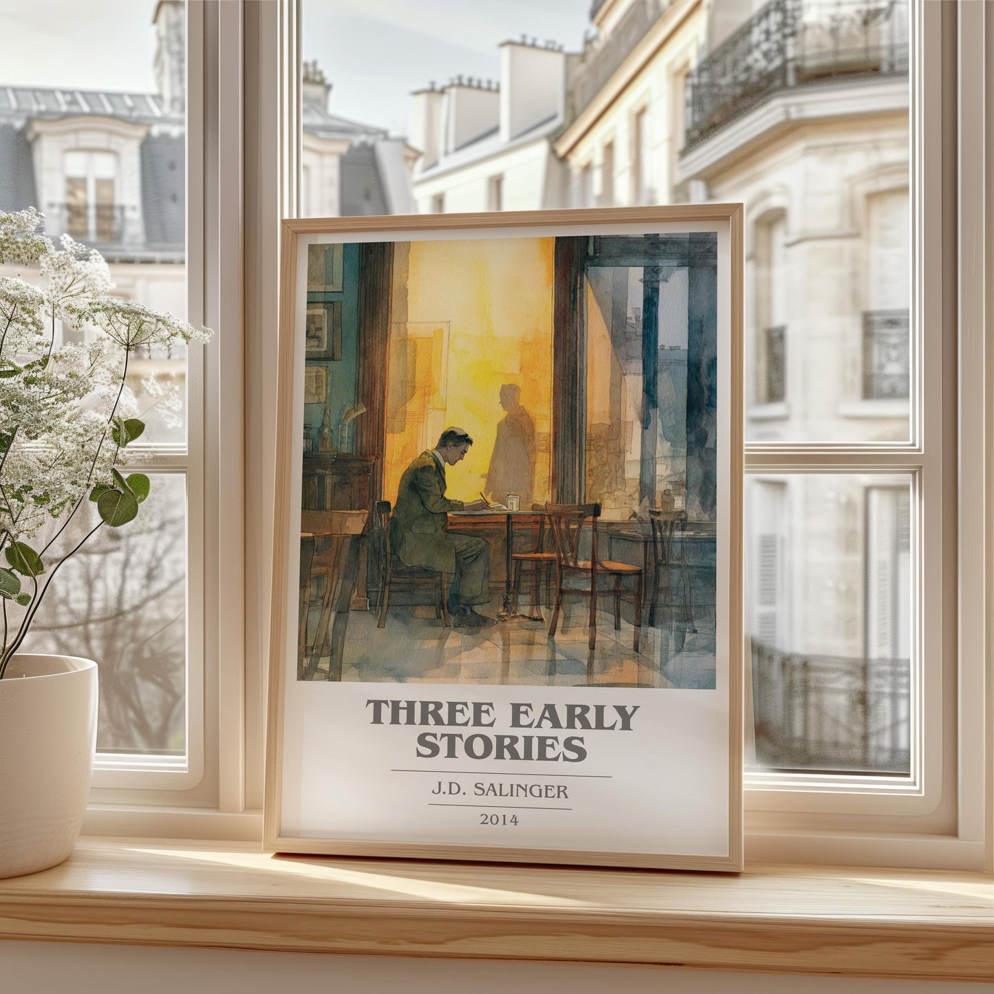 Three Early Stories book cover poster colour and style options – J. D. Salinger book art
