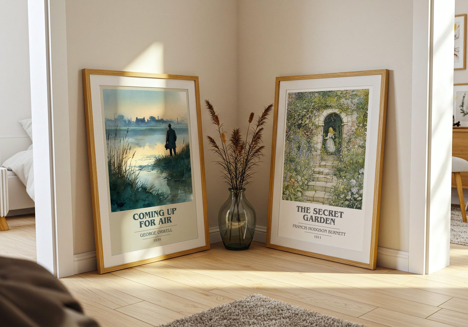 Coming Up for Air by George Orwell | Book Poster | Literary Art Gift For Book Lover | Novel Inspired Wall Art | Free Delivery