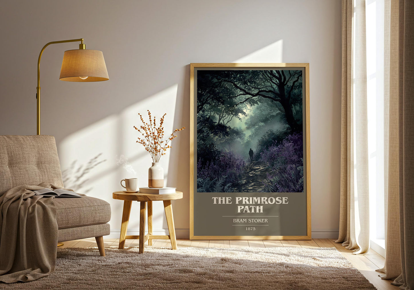 The Primrose Path by Bram Stoker | Book Poster | Literary Art Gift For Book Lover | Novel Inspired Wall Art | Free Deliver