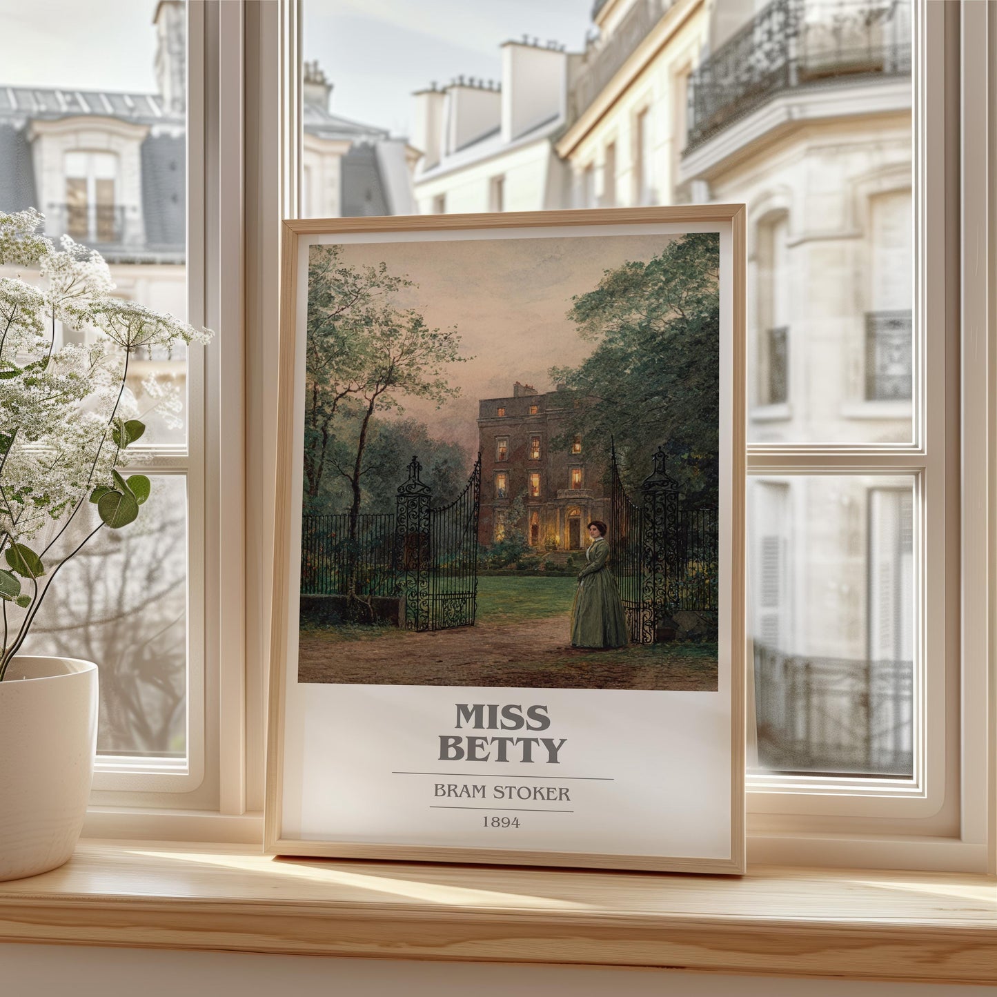 Miss Betty by Bram Stoker | Book Poster | Literary Art Gift For Book Lover | Novel Inspired Wall Art | Free Delivery