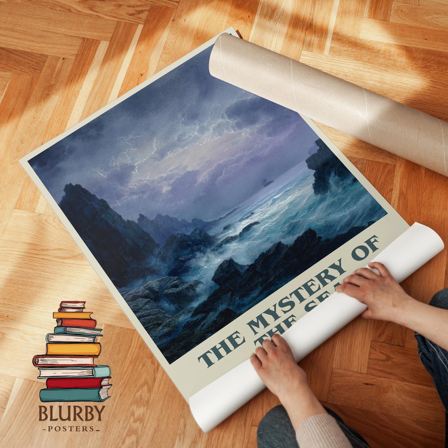 The Mystery of the Sea by Bram Stoker | Book Poster | Literary Art Gift For Book Lover | Novel Inspired Wall Art | Free Delivery