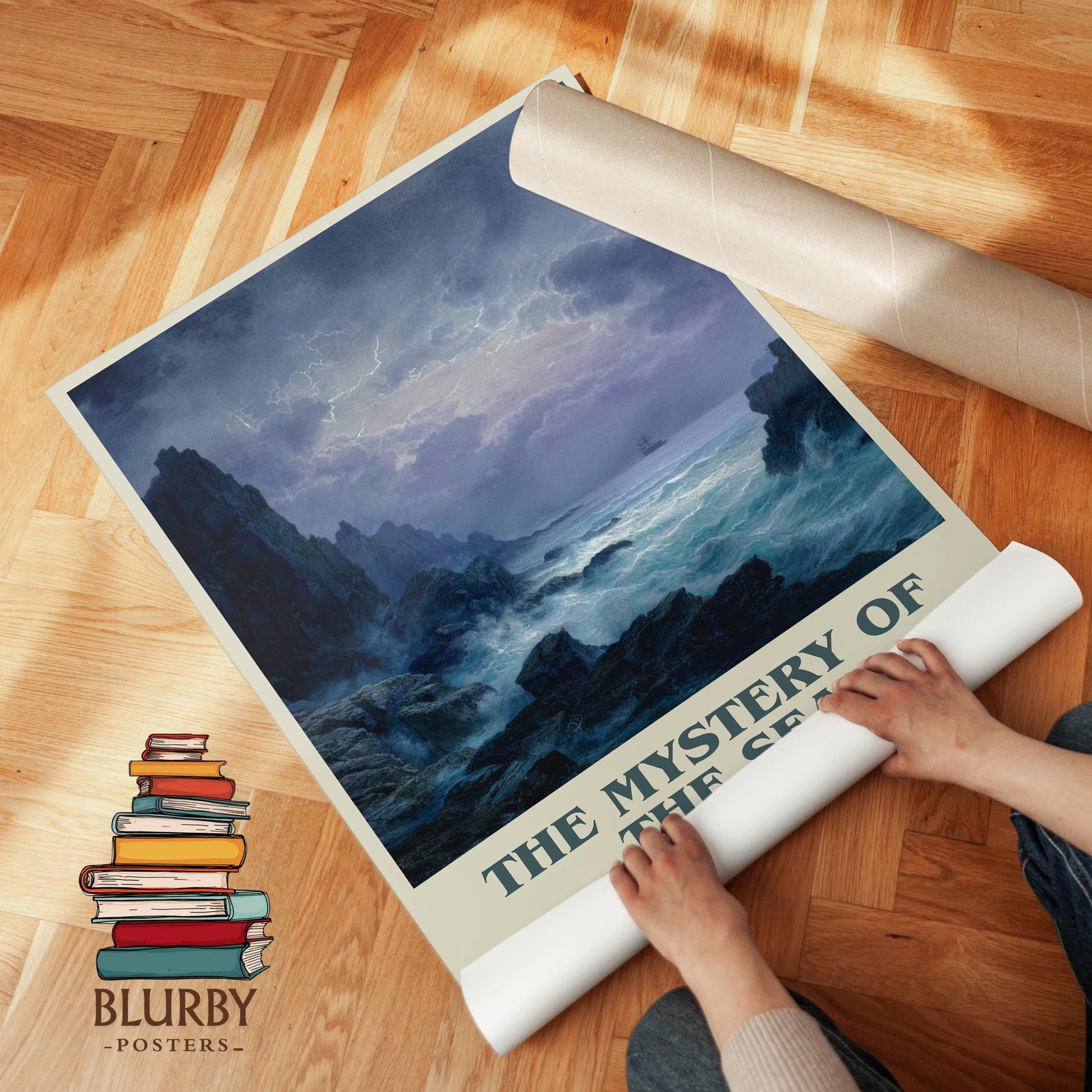 The Mystery of the Sea by Bram Stoker | Book Poster | Literary Art Gift For Book Lover | Novel Inspired Wall Art | Free Delivery