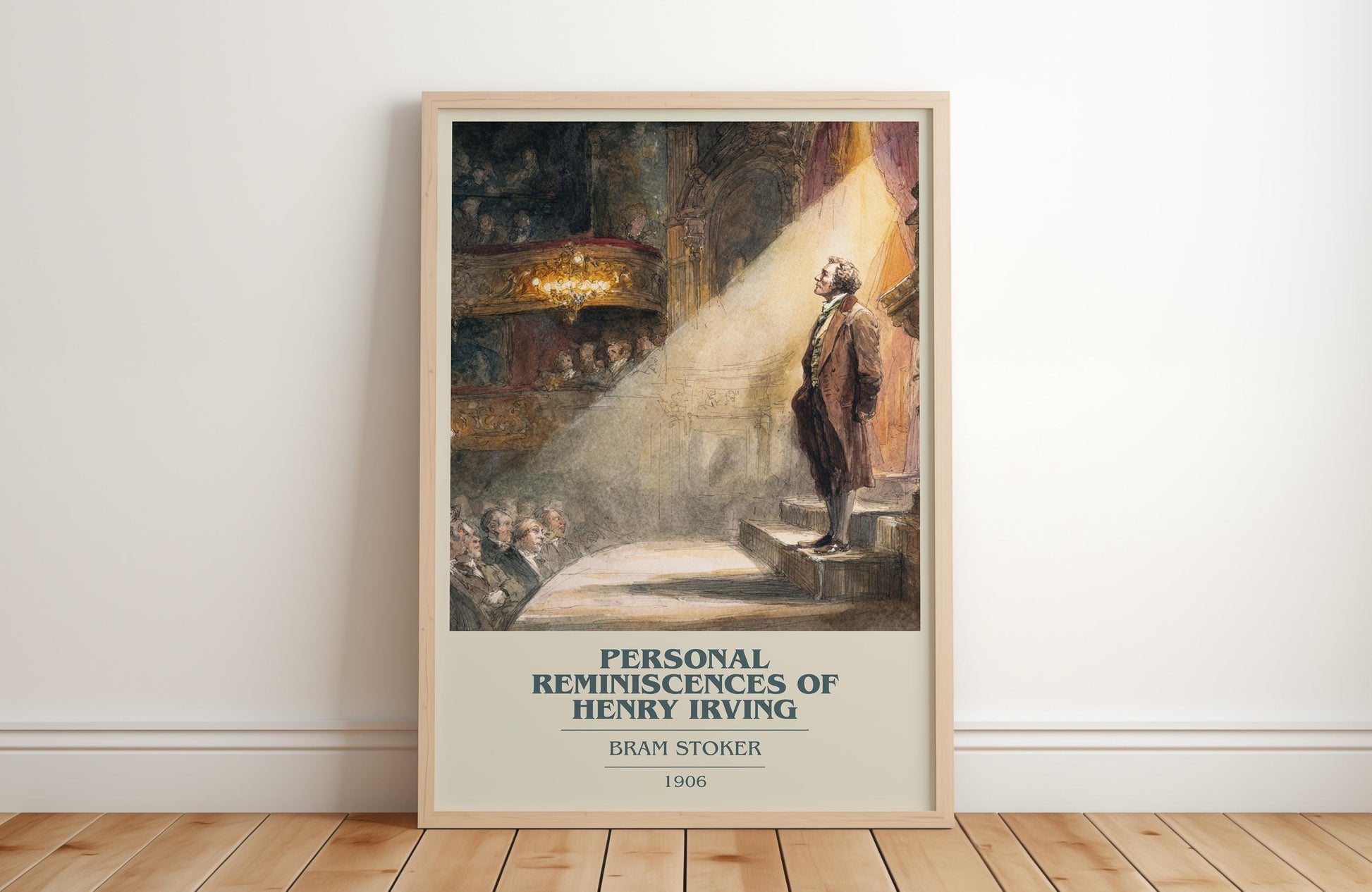 Personal Reminiscences of Henry Irving by Bram Stoker | Book Poster | Literary Art Gift For Book Lover | Novel Inspired Wall Art