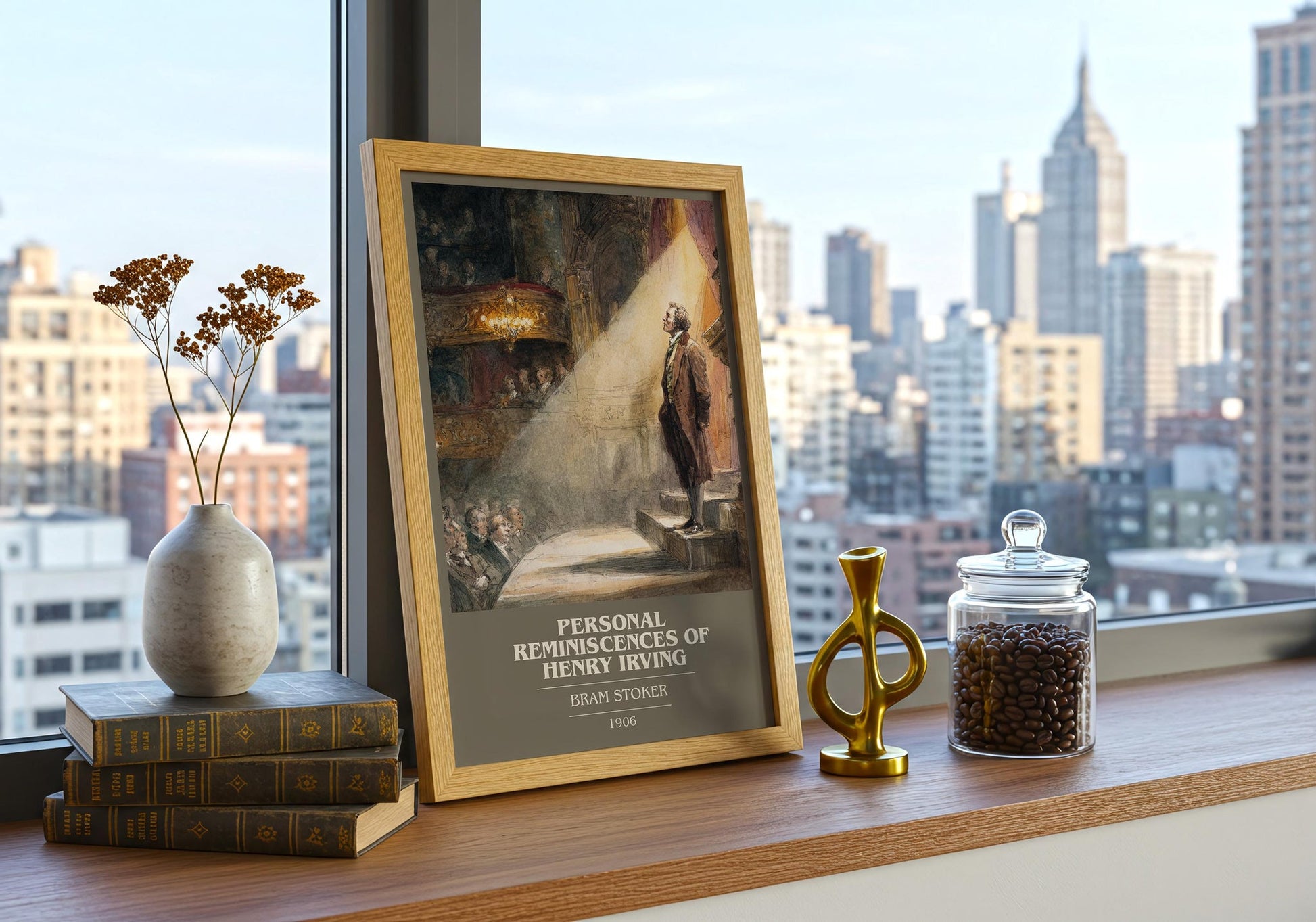 Personal Reminiscences of Henry Irving book cover book poster framed on wall – romance wall art