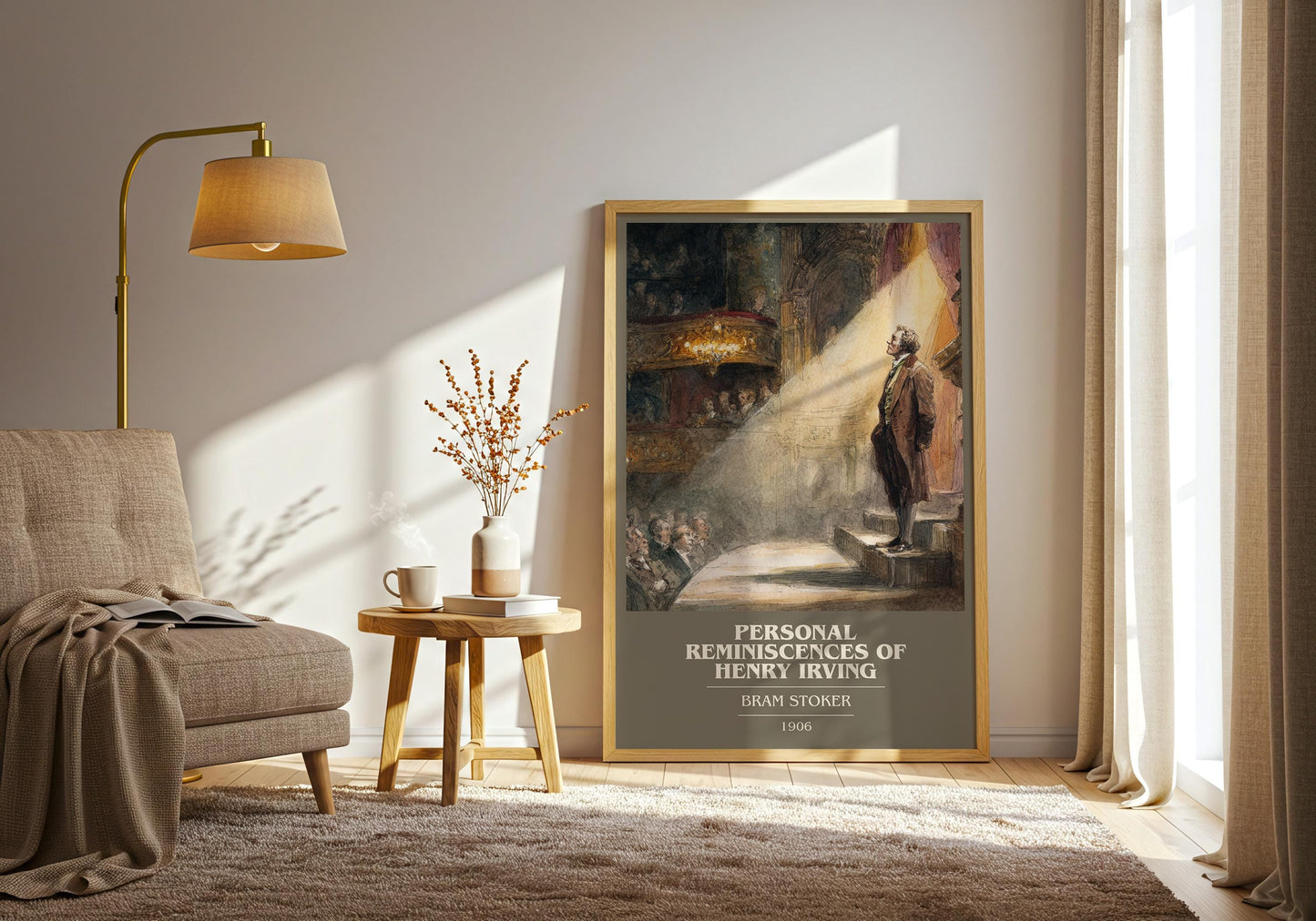 Personal Reminiscences of Henry Irving by Bram Stoker | Book Poster | Literary Art Gift For Book Lover | Novel Inspired Wall Art