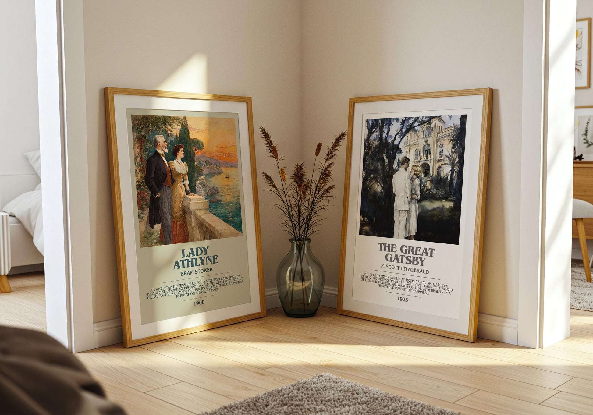 Lady Athlyne by Bram Stoker | Book Poster | Literary Art Gift For Book Lover | Novel Inspired Wall Art