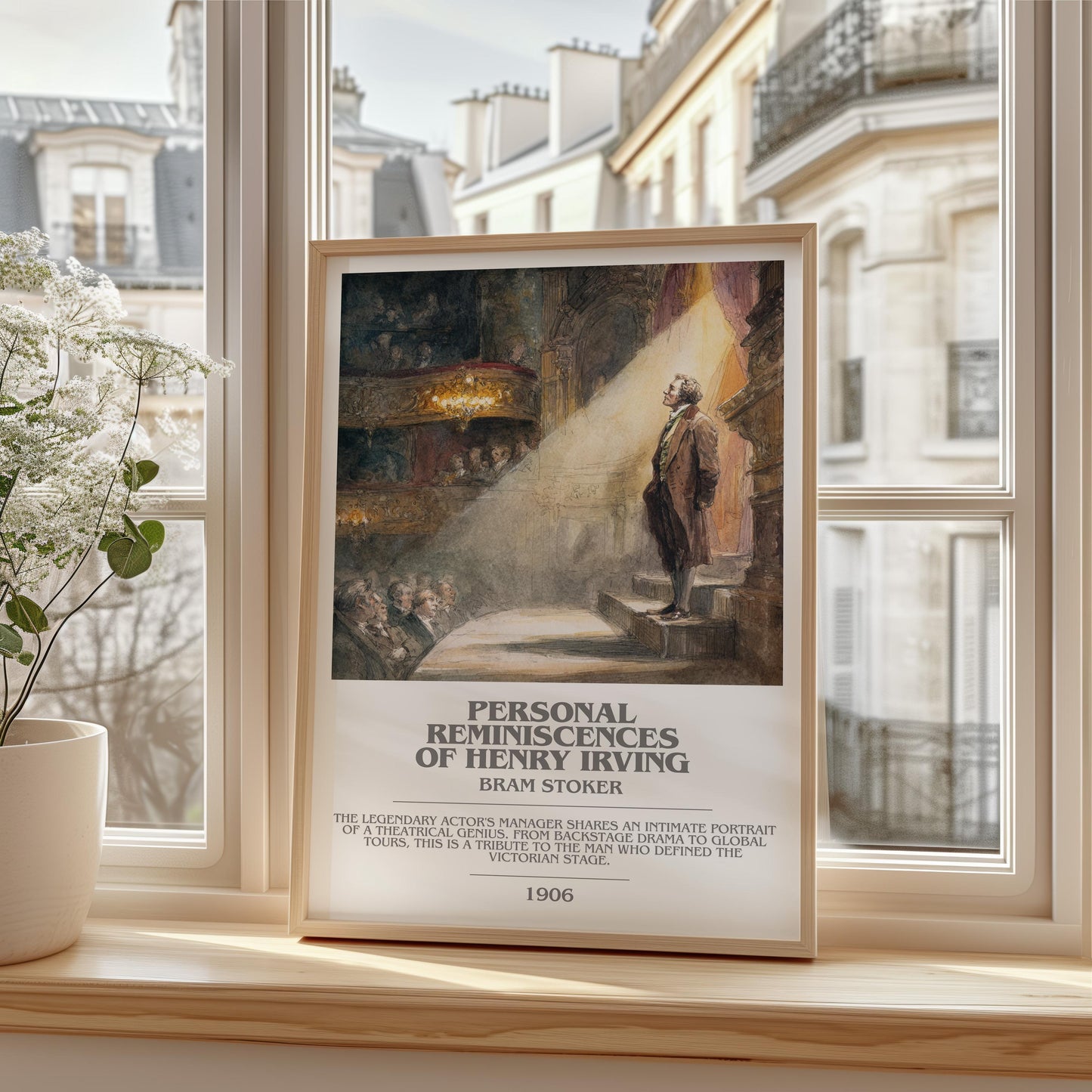 Personal Reminiscences of Henry Irving by Bram Stoker | Book Poster | Literary Art Gift For Book Lover | Novel Inspired Wall Art