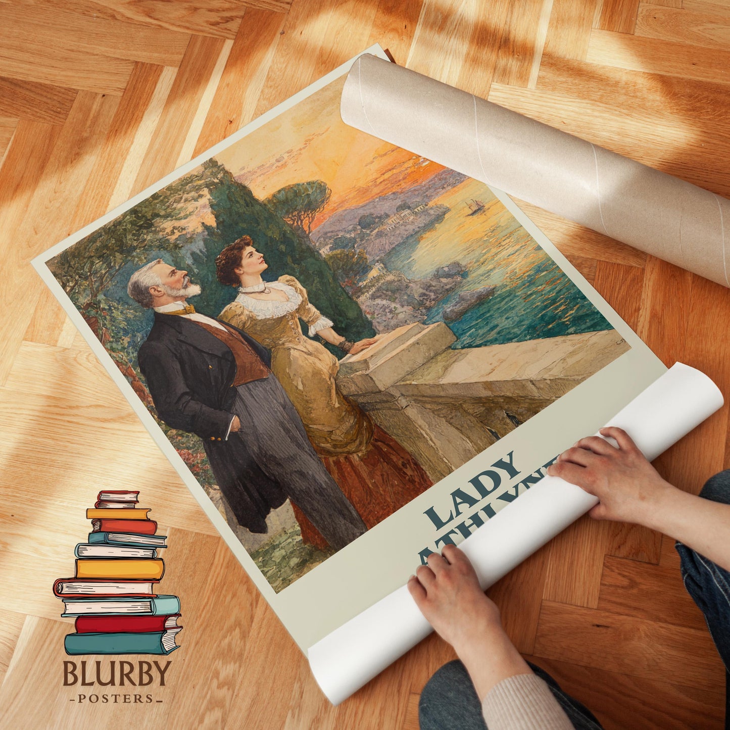 Lady Athlyne by Bram Stoker | Book Poster | Literary Art Gift For Book Lover | Novel Inspired Wall Art