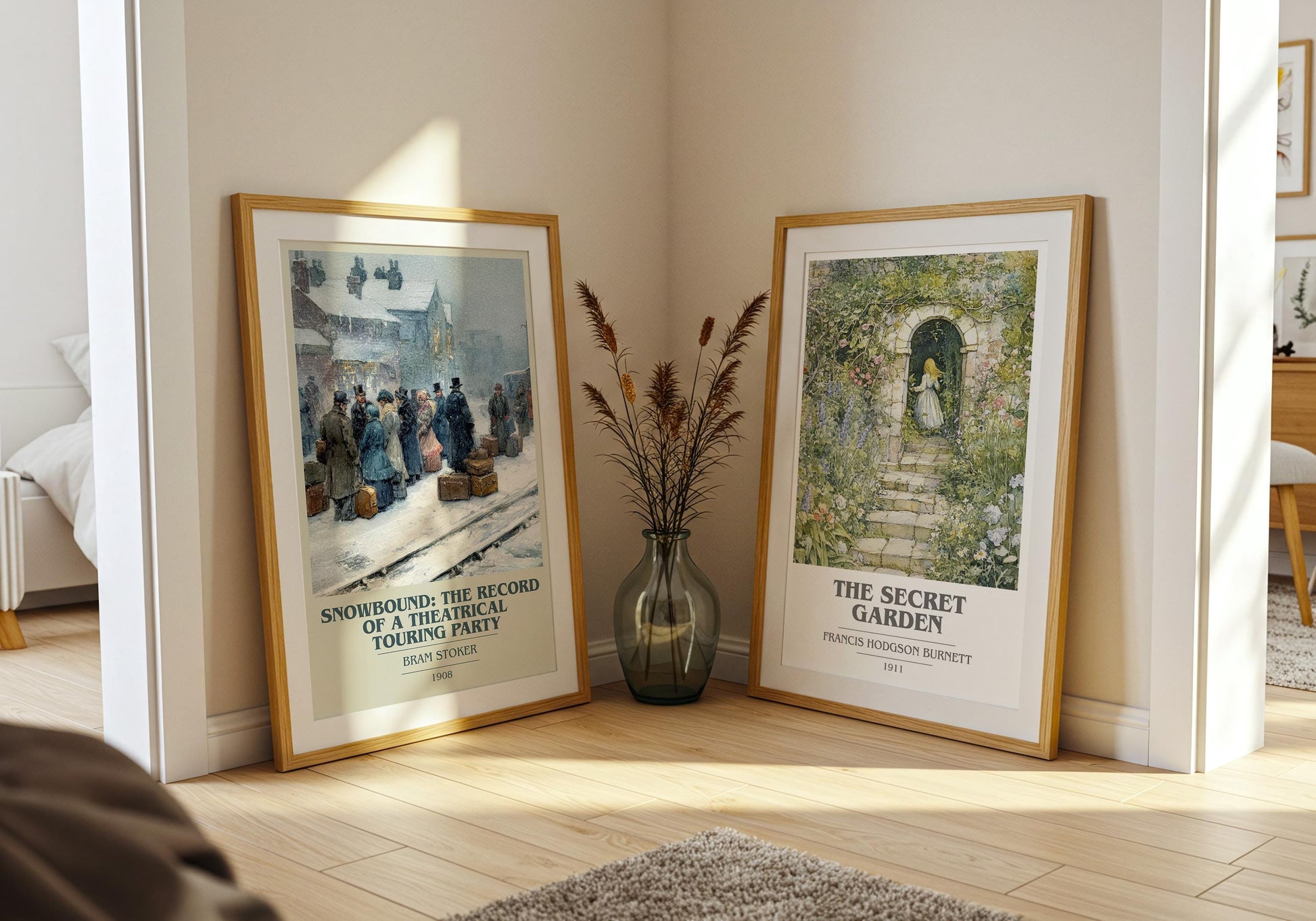 Snowbound: The Record of a Theatrical Touring Party by Bram Stoker | Book Poster | Literary Art Gift For Book Lover | Novel Wall Art