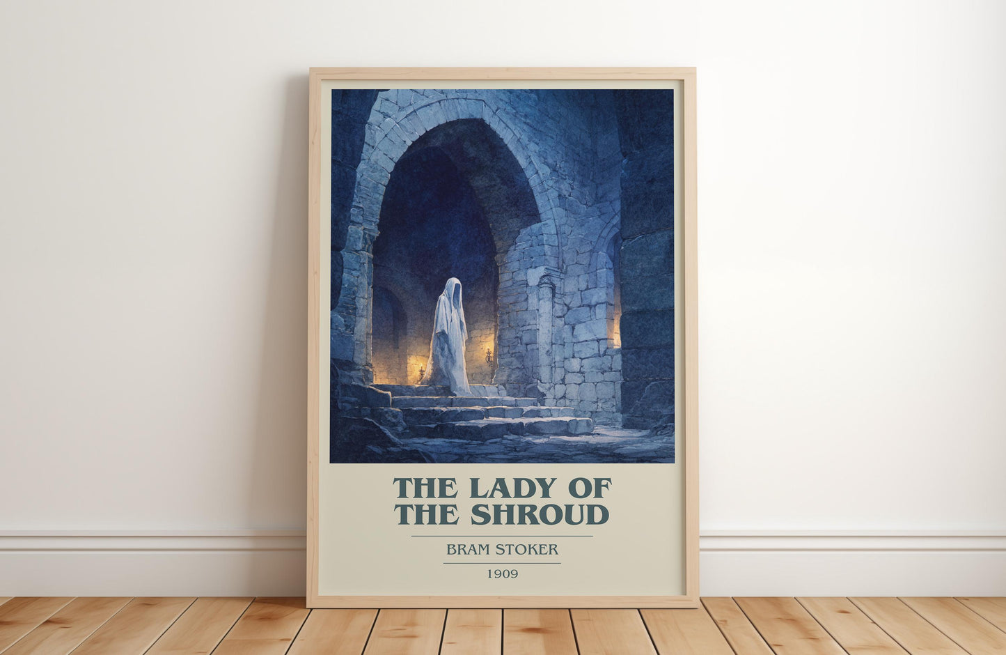 The Lady of the Shroud by Bram Stoker | Book Poster | Literary Art Gift For Book Lover | Novel Inspired Wall Art | Free Delivery