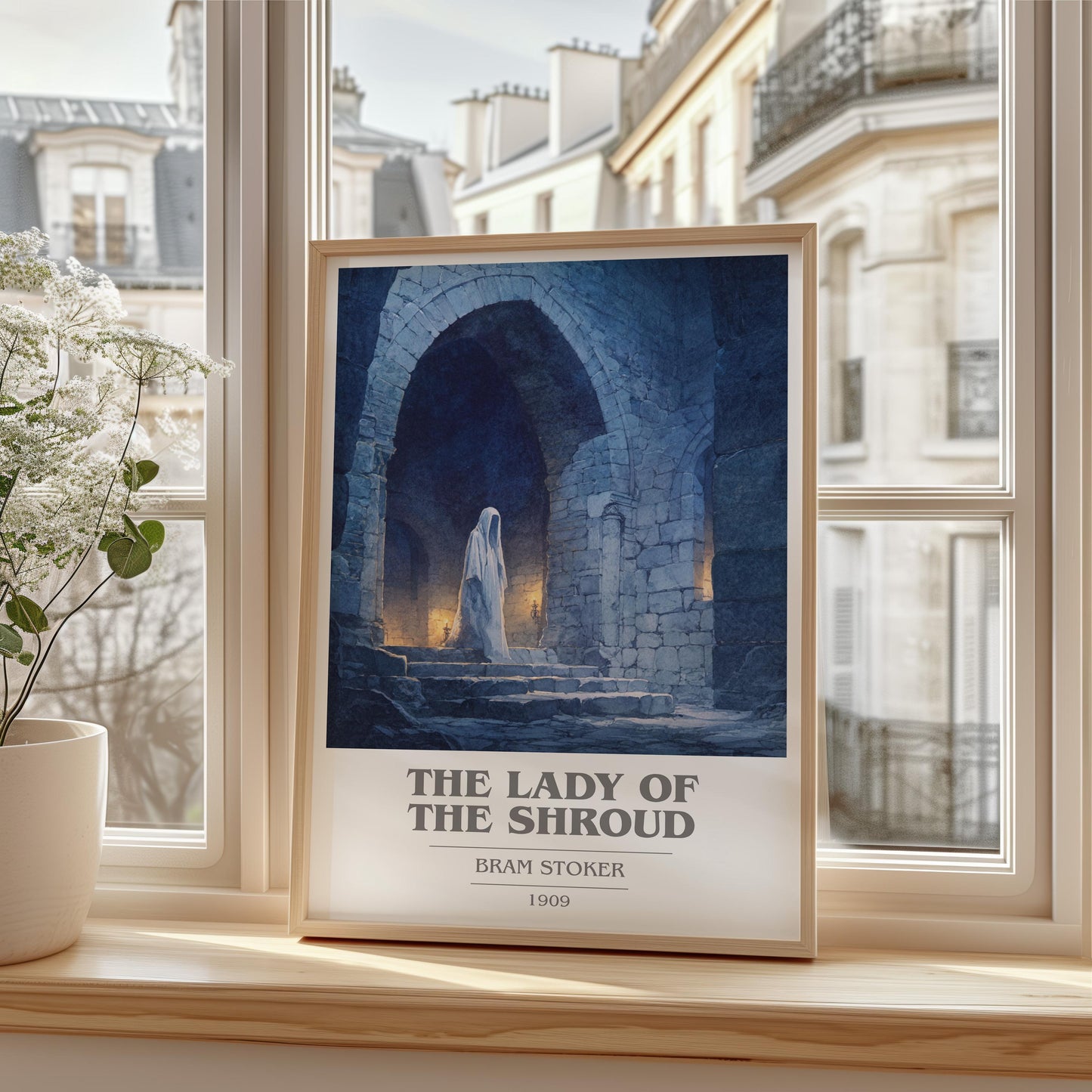 The Lady of the Shroud by Bram Stoker | Book Poster | Literary Art Gift For Book Lover | Novel Inspired Wall Art | Free Delivery