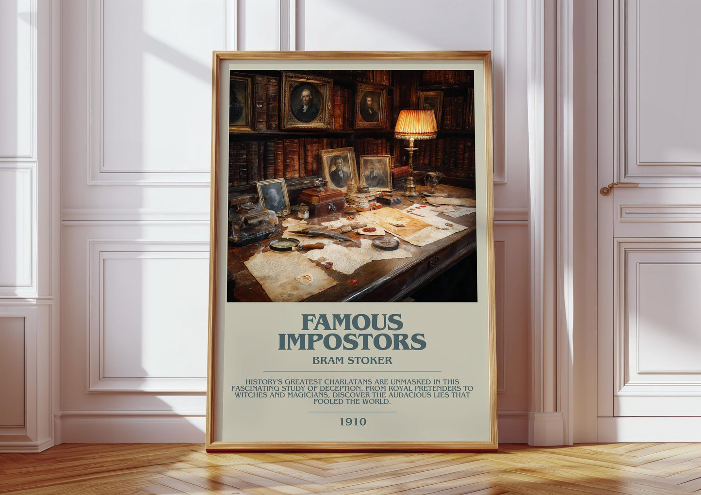 Famous Impostors by Bram Stoker | Book Poster | Literary Art Gift For Book Lover | Novel Inspired Wall Art | Free Delivery