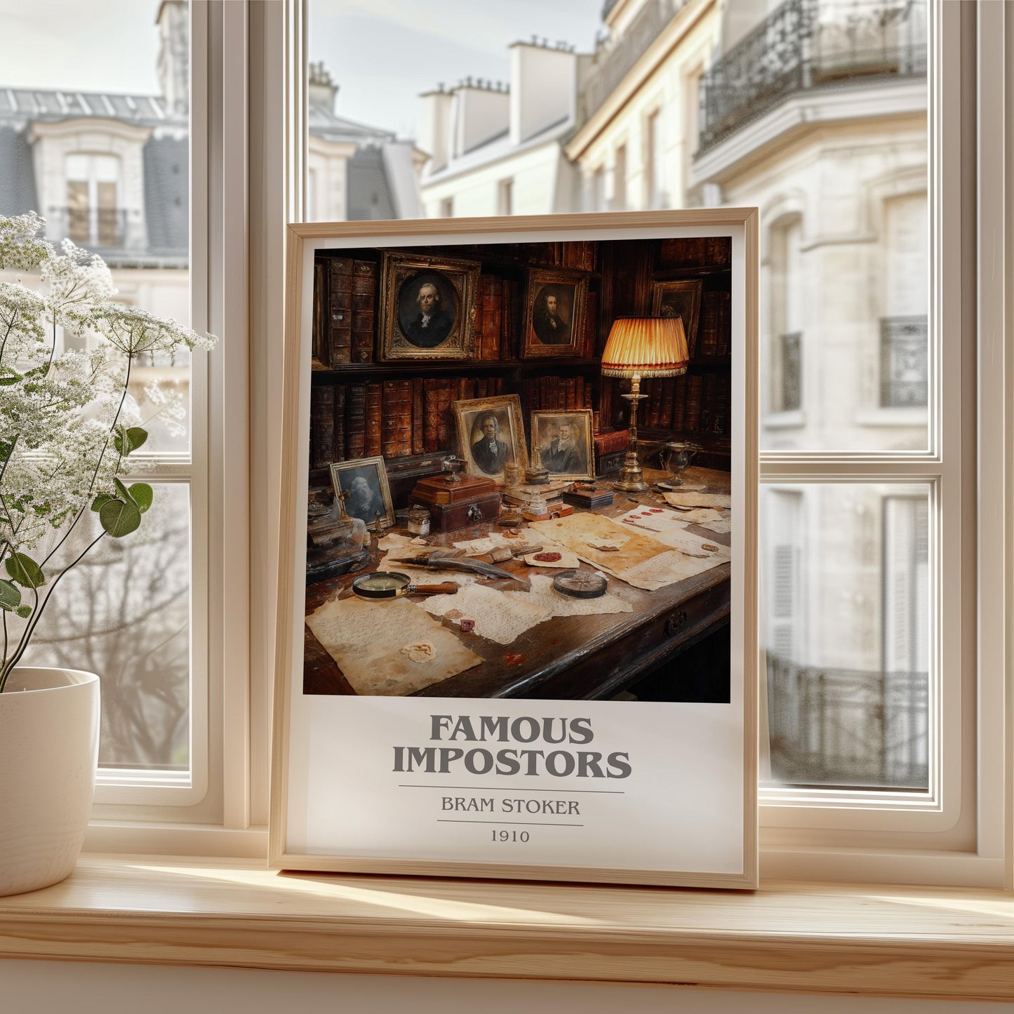 Famous Impostors by Bram Stoker | Book Poster | Literary Art Gift For Book Lover | Novel Inspired Wall Art | Free Delivery