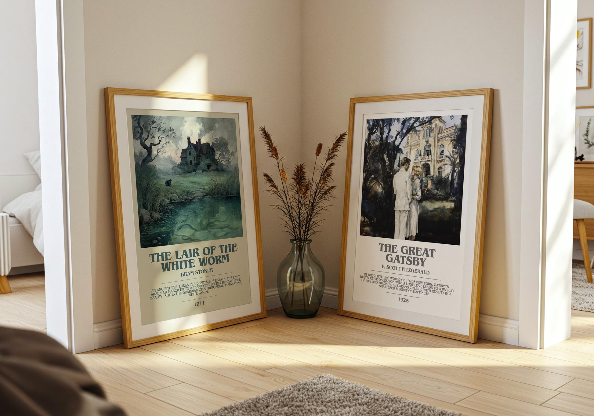 The Lair of the White Worm by Bram Stoker | Book Poster | Literary Art Gift For Book Lover | Novel Inspired Wall Art | Free Delivery