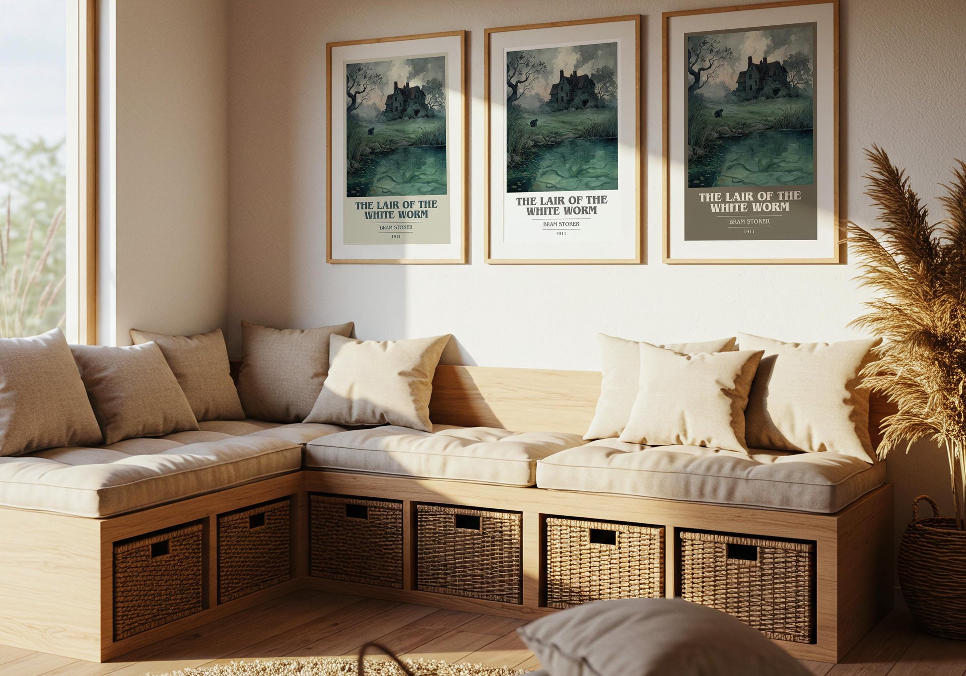 The Lair of the White Worm by Bram Stoker | Book Poster | Literary Art Gift For Book Lover | Novel Inspired Wall Art | Free Delivery