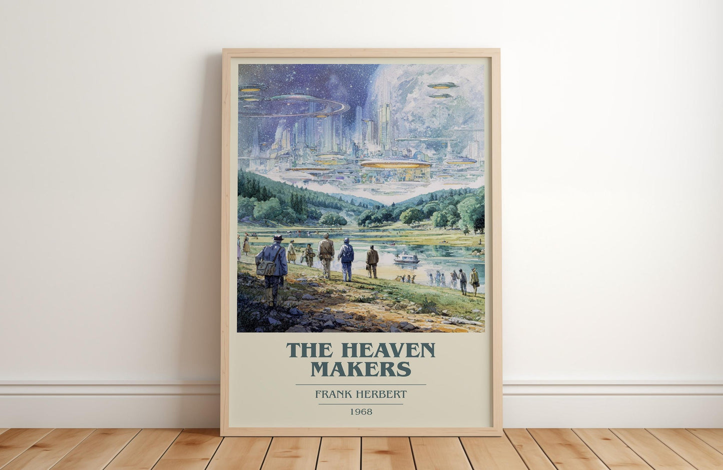 The Heaven Makers book cover poster colour and style options – Frank Herbert book art