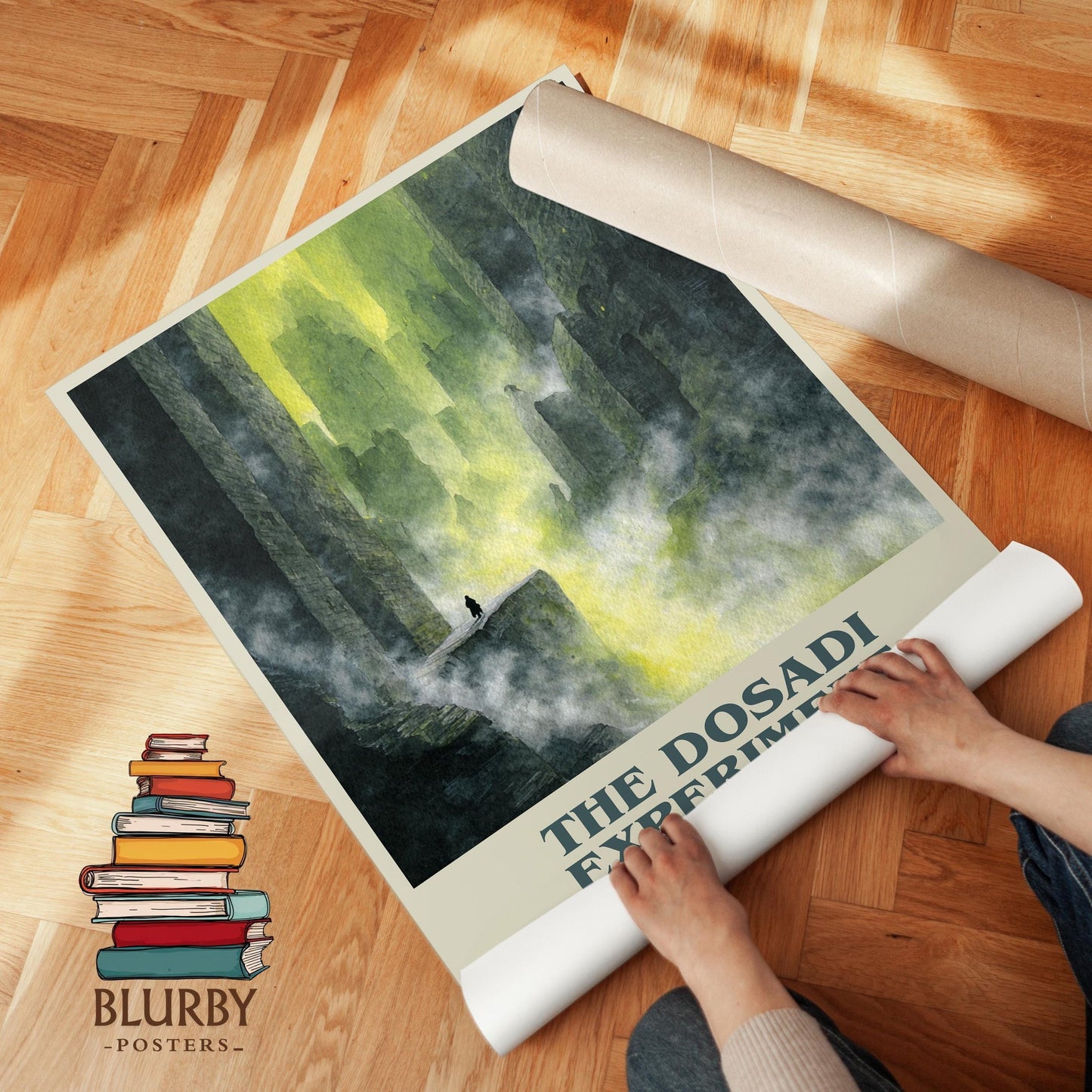 The Dosadi Experiment book cover poster paired in gallery wall – literary art prints