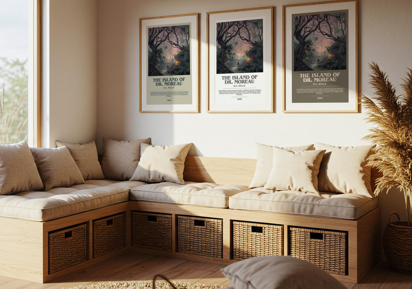 The Island of Dr. Moreau by H.G. Wells | Book Poster | Literary Art Gift For Book Lover | Novel Inspired Wall Art | Free Delivery