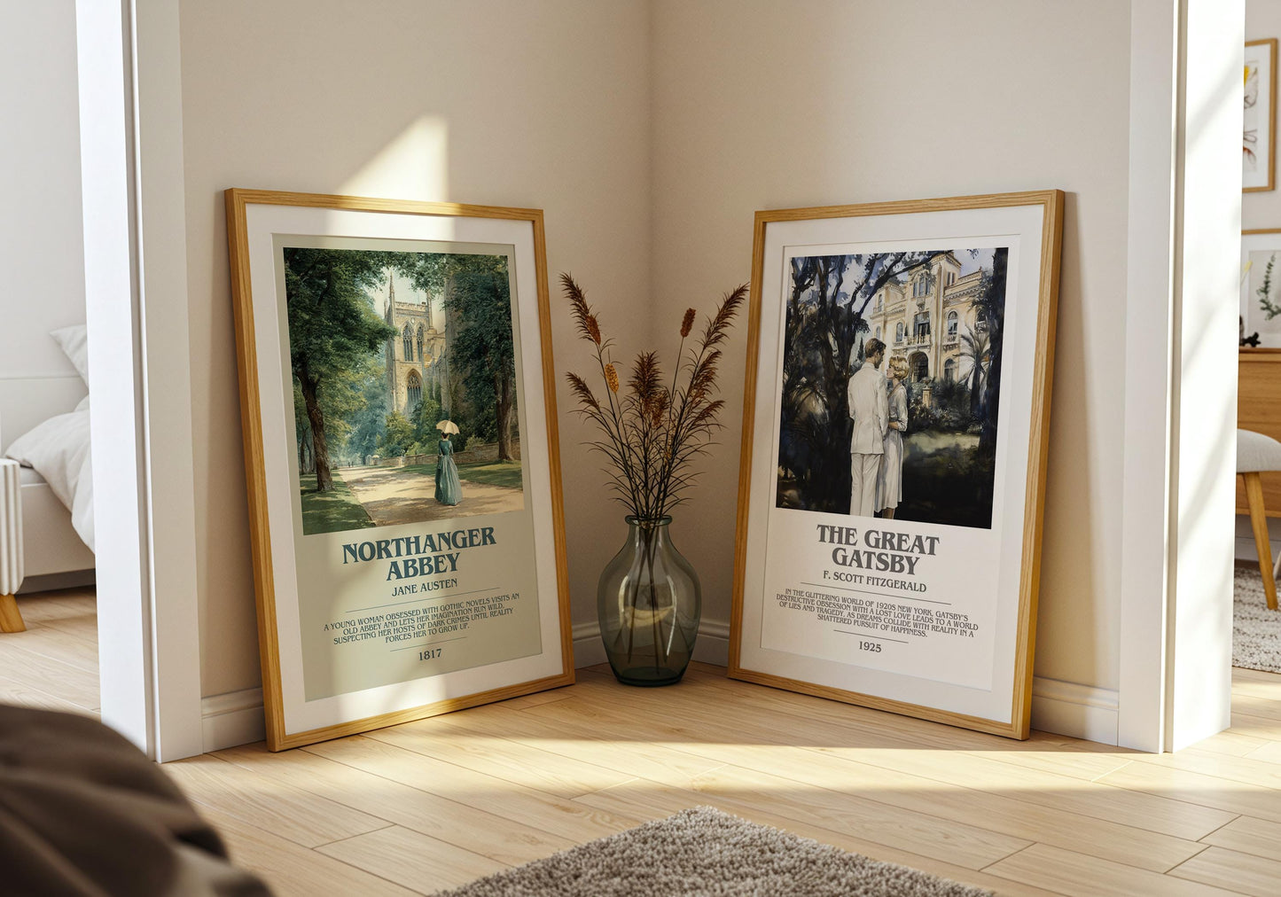 Northanger Abbey by Jane Austen | Book Poster | Literary Art Gift For Book Lover | Novel Inspired Wall Art | Free Delivery