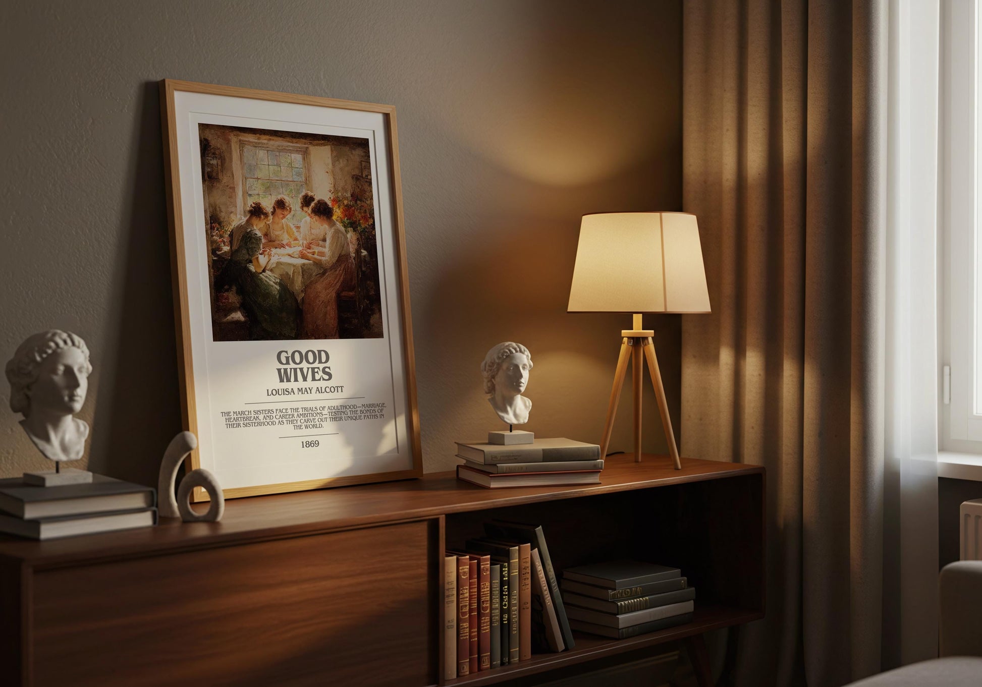 Good Wives by Louisa May Alcott | Book Poster | Literary Art Gift For Book Lover | Novel Inspired Wall Art | Free Delivery