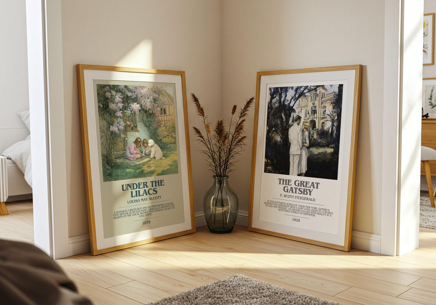 Under The Lilacs by Louisa May Alcott | Book Poster | Literary Art Gift For Book Lover | Novel Inspired Wall Art | Free Delivery