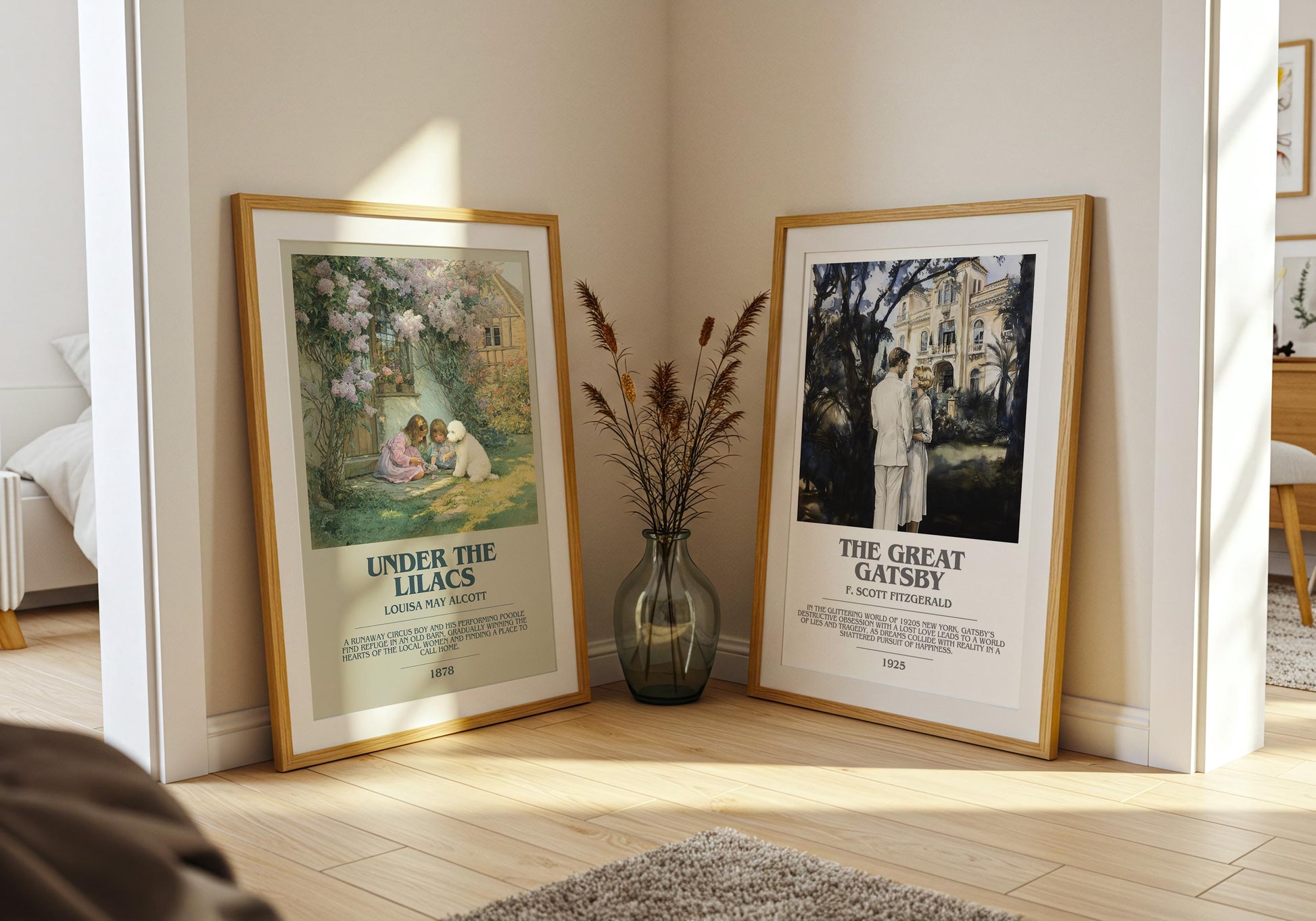 Under The Lilacs by Louisa May Alcott | Book Poster | Literary Art Gift For Book Lover | Novel Inspired Wall Art | Free Delivery