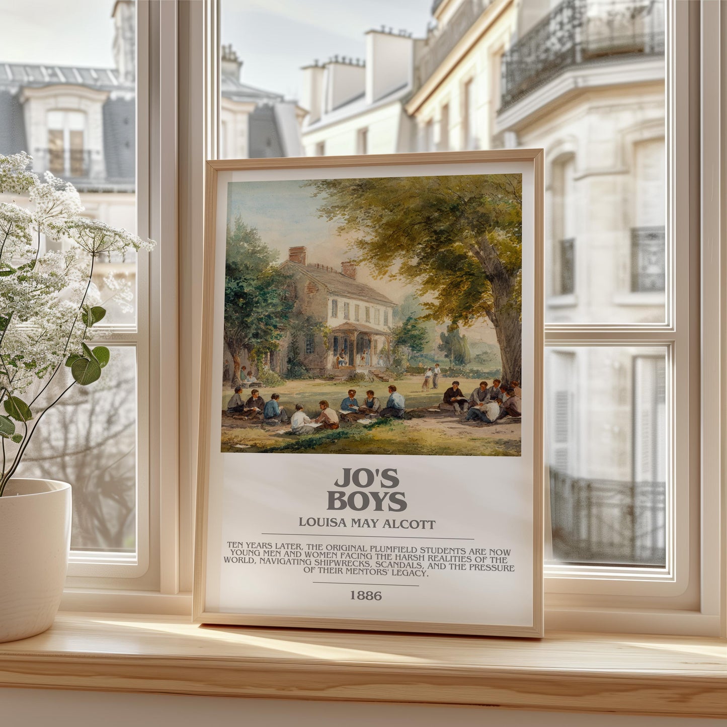 Jo's Boys by Louisa May Alcott | Book Poster | Literary Art Gift For Book Lover | Novel Inspired Wall Art | Free Delivery